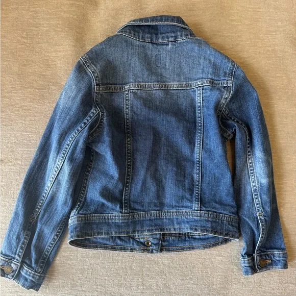 GAP Kids Denim Jean Jacket Size S Classic Blue Stretch Jean Jacket - Picture 7 of 9